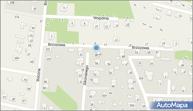 Mińsk Mazowiecki, Sikorskiego Władysława, gen., 60, mapa Mińsk Mazowiecki