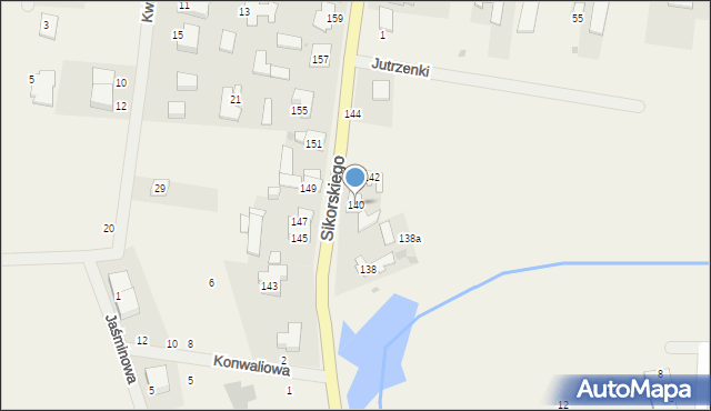 Mościska, Sikorskiego Władysława, gen., 140, mapa Mościska