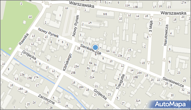 Mszczonów, Sienkiewicza Henryka, 6, mapa Mszczonów
