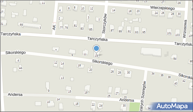Mszczonów, Sikorskiego Władysława, gen., 13, mapa Mszczonów