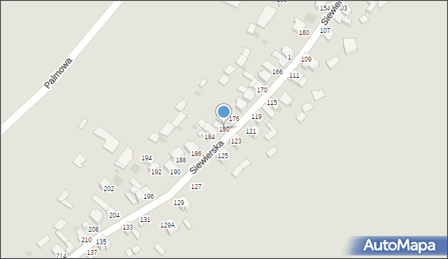 Myszków, Siewierska, 180, mapa Myszków