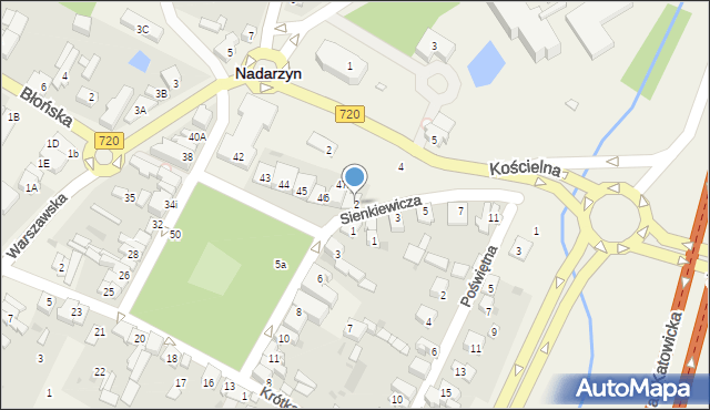 Nadarzyn, Sienkiewicza Henryka, 2, mapa Nadarzyn