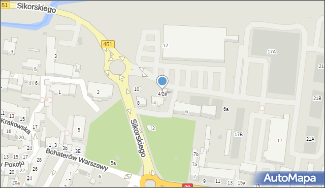 Namysłów, Sikorskiego Władysława, gen., 4/2a, mapa Namysłów