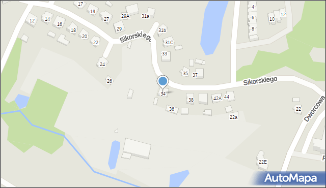 Nekla, Sikorskiego Władysława, gen., 34, mapa Nekla