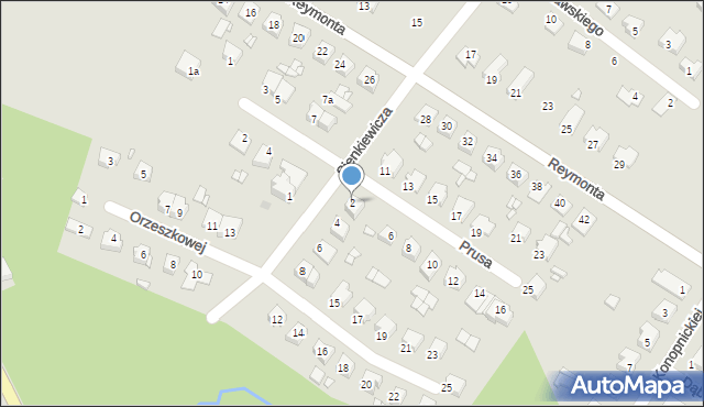 Niemodlin, Sienkiewicza Henryka, 2, mapa Niemodlin