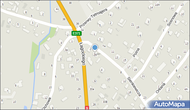 Nowa Dęba, Sienkiewicza Henryka, 2A, mapa Nowa Dęba