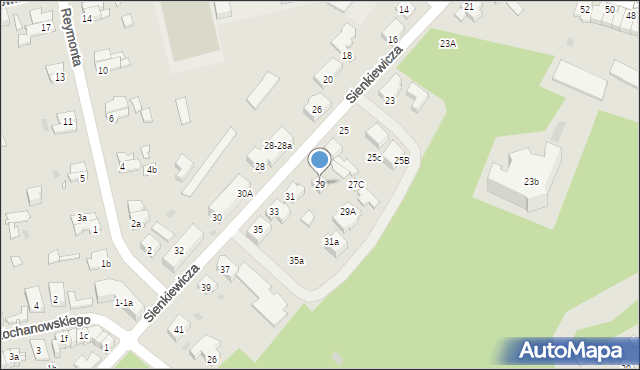 Nowa Sól, Sienkiewicza Henryka, 29, mapa Nowa Sól