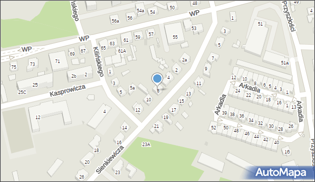 Nowa Sól, Sienkiewicza Henryka, 8, mapa Nowa Sól