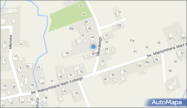 Nowa Wieś, Sikorskiego Władysława, gen., 50, mapa Nowa Wieś