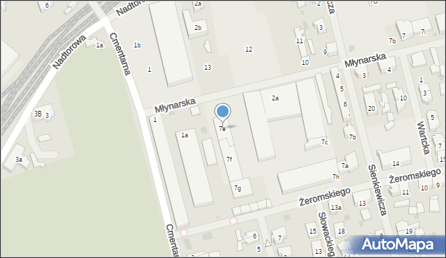 Nowogard, Sienkiewicza Henryka, 7e, mapa Nowogard