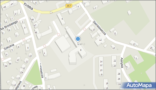 Nowogrodziec, Sienkiewicza Henryka, 7, mapa Nowogrodziec