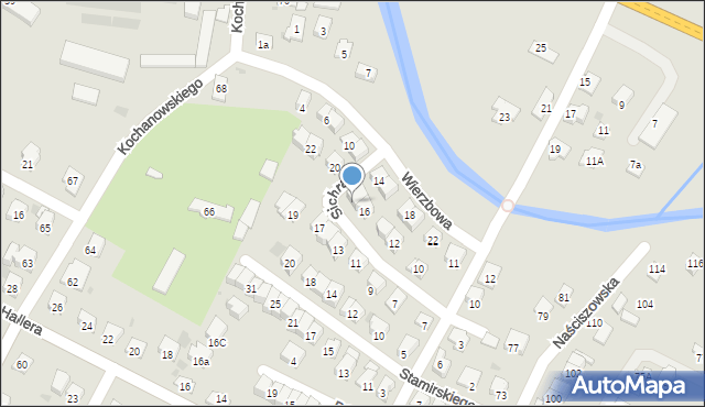 Nowy Sącz, Sichrawy Romana, 18, mapa Nowego Sącza