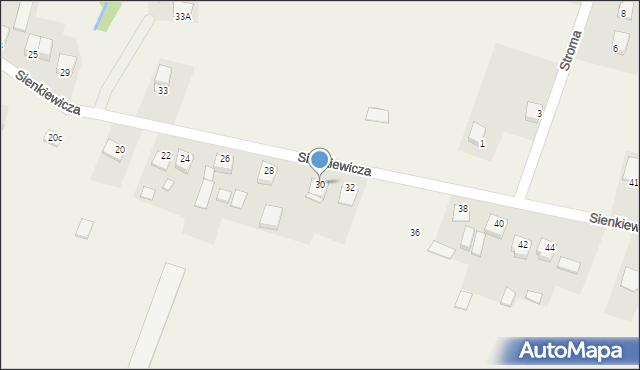 Oblęgorek, Sienkiewicza Henryka, 30, mapa Oblęgorek