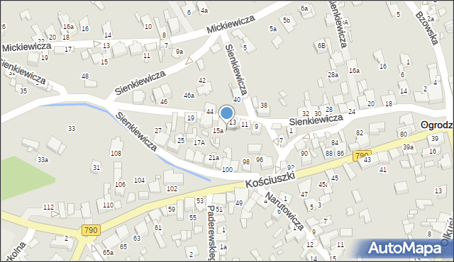 Ogrodzieniec, Sienkiewicza Henryka, 15, mapa Ogrodzieniec