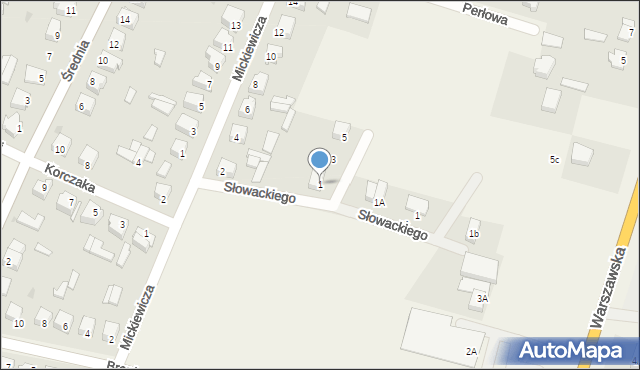 Olszewo-Borki, Sienkiewicza Henryka, 1, mapa Olszewo-Borki