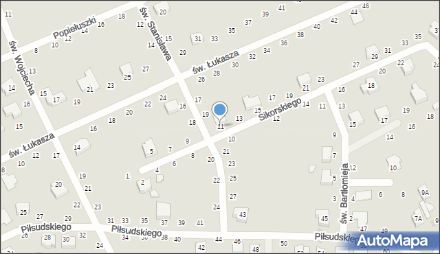 Opoczno, Sikorskiego Władysława, gen., 11, mapa Opoczno