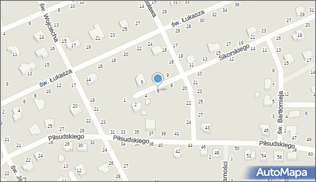 Opoczno, Sikorskiego Władysława, gen., 6, mapa Opoczno