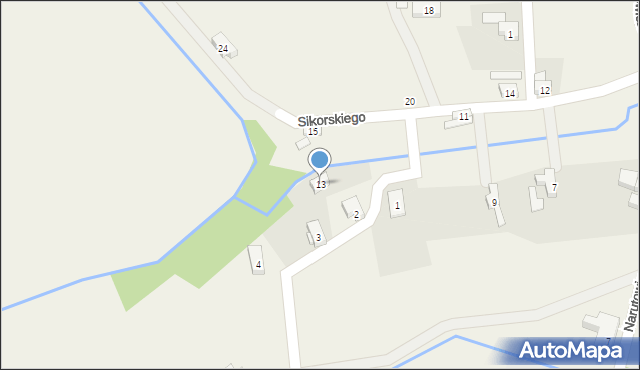 Opolno-Zdrój, Sikorskiego Władysława, gen., 13, mapa Opolno-Zdrój