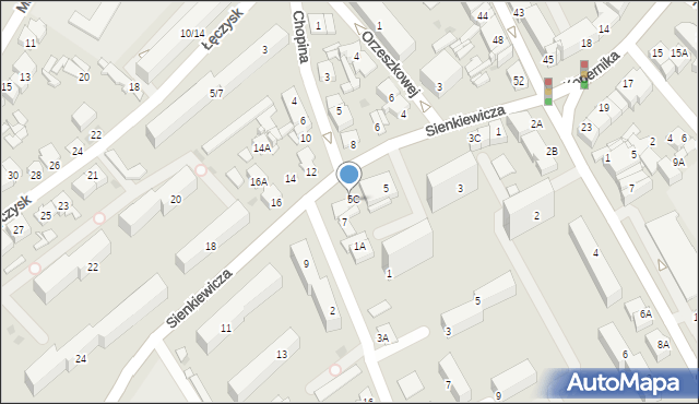 Ostrołęka, Sienkiewicza Henryka, 5D, mapa Ostrołęka