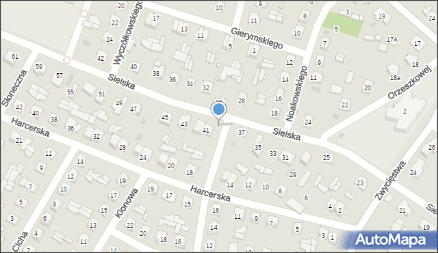 Ostrów Mazowiecka, Sielska, 39, mapa Ostrów Mazowiecka