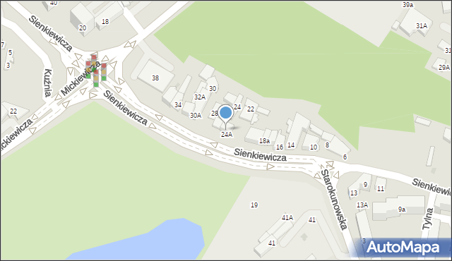 Ostrowiec Świętokrzyski, Sienkiewicza Henryka, 26a, mapa Ostrowiec Świętokrzyski