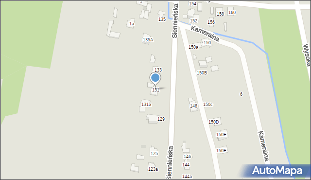 Ostrowiec Świętokrzyski, Siennieńska, 131, mapa Ostrowiec Świętokrzyski