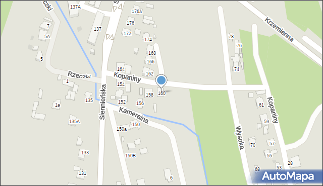 Ostrowiec Świętokrzyski, Siennieńska, 160, mapa Ostrowiec Świętokrzyski