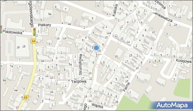 Ostrzeszów, Sikorskiego Władysława, gen., 2, mapa Ostrzeszów