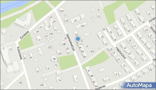 Otwock, Sienkiewicza Henryka, 8H, mapa Otwock