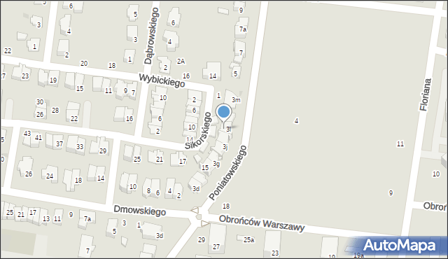 Ożarów Mazowiecki, Sikorskiego Władysława, gen., 3, mapa Ożarów Mazowiecki