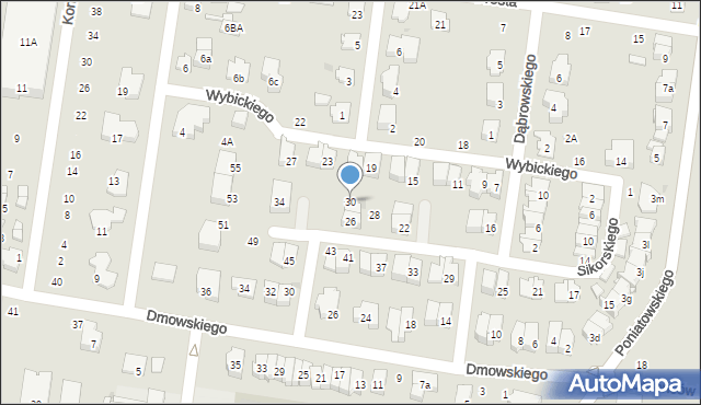 Ożarów Mazowiecki, Sikorskiego Władysława, gen., 30, mapa Ożarów Mazowiecki