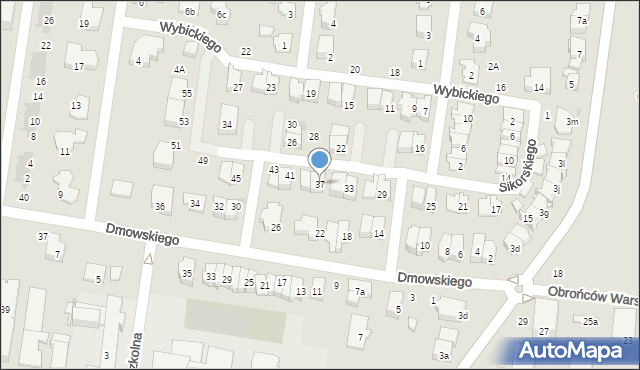 Ożarów Mazowiecki, Sikorskiego Władysława, gen., 37, mapa Ożarów Mazowiecki