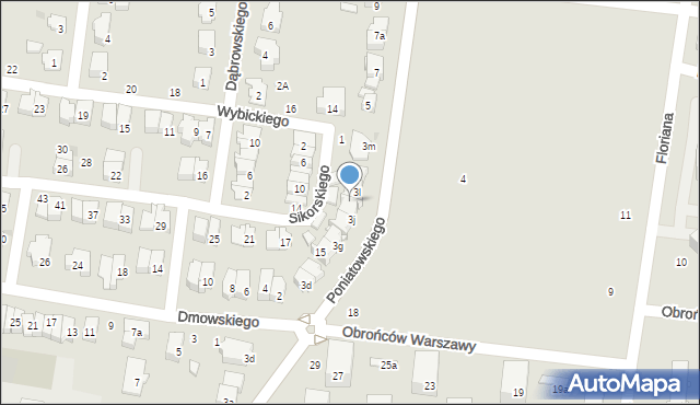 Ożarów Mazowiecki, Sikorskiego Władysława, gen., 5, mapa Ożarów Mazowiecki