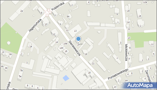 Paczków, Sienkiewicza Henryka, 17, mapa Paczków