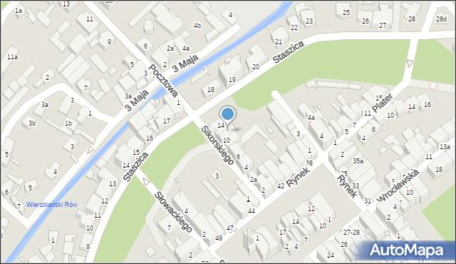 Paczków, Sikorskiego Władysława, gen., 12, mapa Paczków