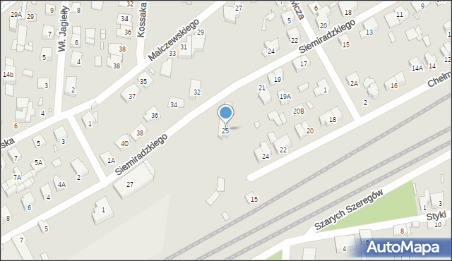 Piastów, Siemiradzkiego Henryka, 25, mapa Piastów