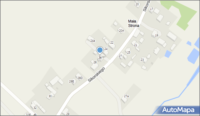 Pielgrzymowice, Sikorskiego Władysława, gen., 26, mapa Pielgrzymowice