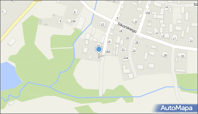 Płazów, Sikorskiego Władysława, gen., 12, mapa Płazów