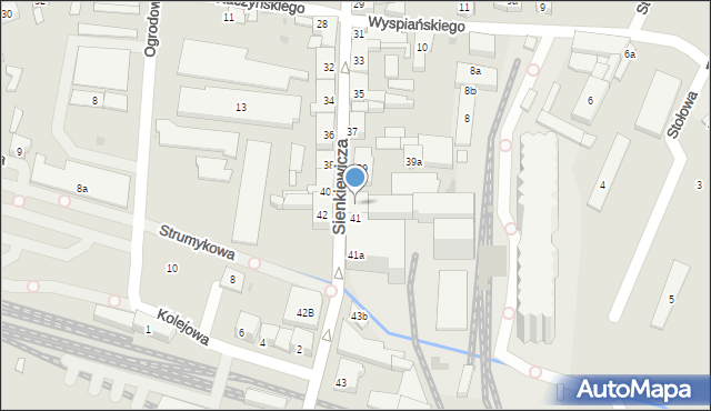 Pleszew, Sienkiewicza Henryka, 39a, mapa Pleszew