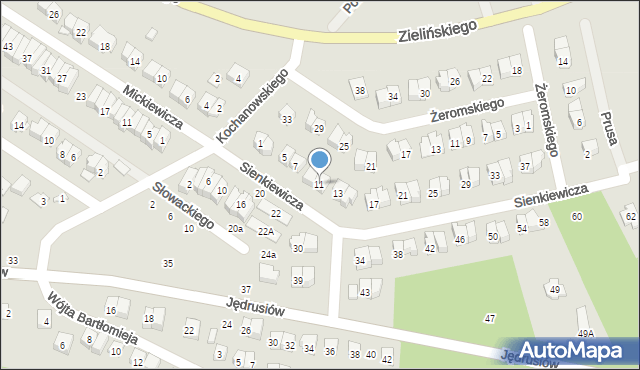 Połaniec, Sienkiewicza Henryka, 11, mapa Połaniec