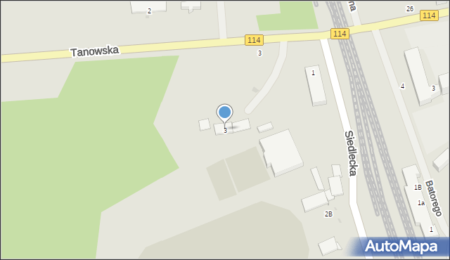 Police, Siedlecka, 3, mapa Police