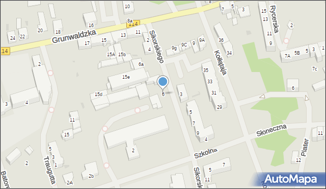 Police, Sikorskiego Władysława, gen., 6, mapa Police