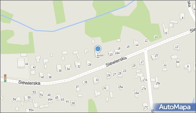 Poręba, Siewierska, 22, mapa Poręba