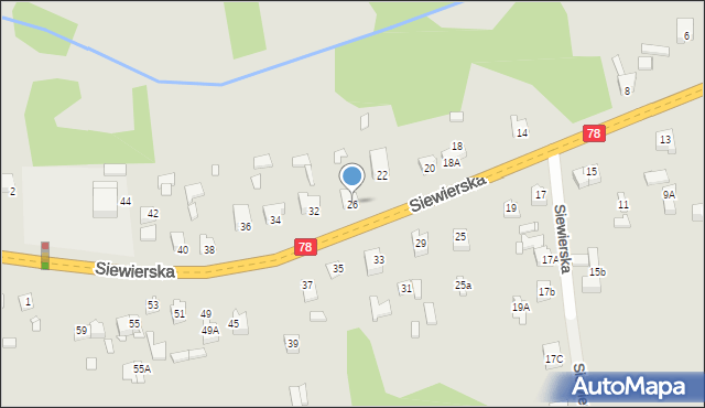 Poręba, Siewierska, 26, mapa Poręba