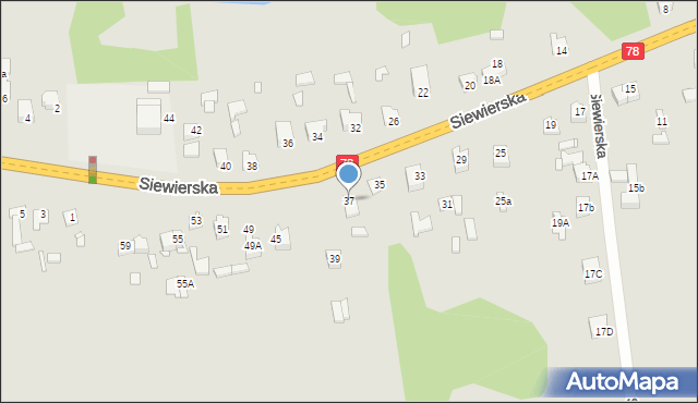 Poręba, Siewierska, 37, mapa Poręba