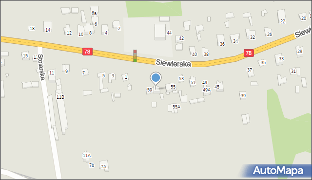 Poręba, Siewierska, 59A, mapa Poręba