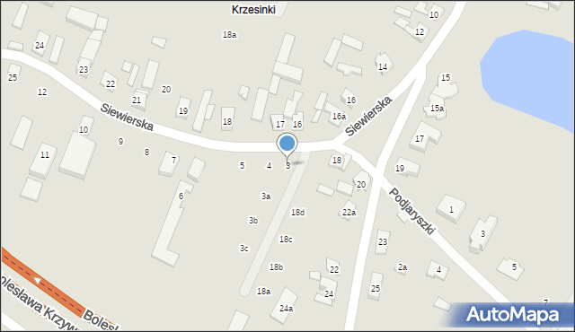 Poznań, Siewierska, 3, mapa Poznania