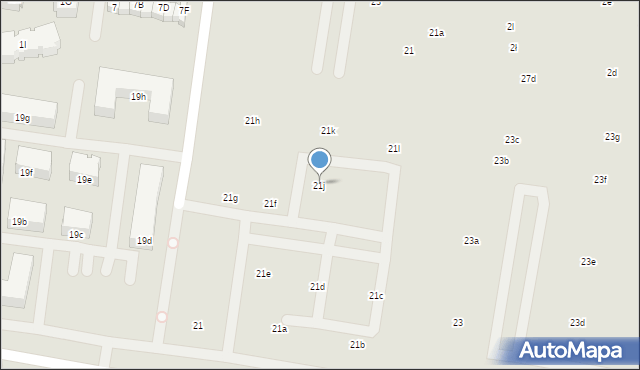 Poznań, Sielawy, 21j, mapa Poznania