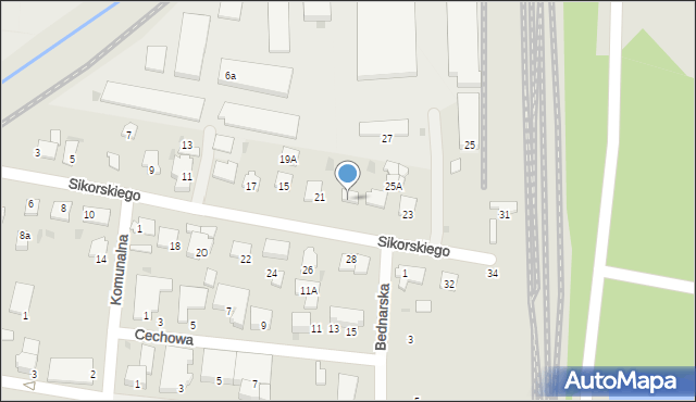 Pruszcz Gdański, Sikorskiego Władysława, gen., 19, mapa Pruszcz Gdański