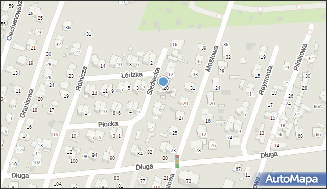 Pruszków, Siedlecka, 8, mapa Pruszków